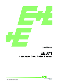 Thumbnail of document Manual - EE371 Dew Point / Temperature Transmitter